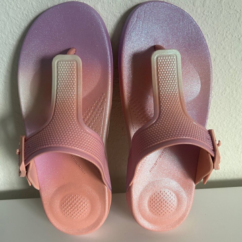 FitFlop® iQushion Iridescent Buckled Sandal in URBAN IRIDESCENT 6 - Picture 2 of 4